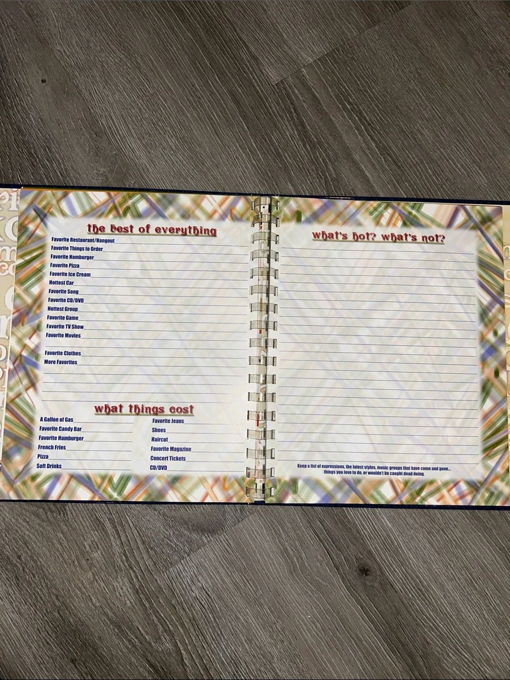 NEW- Senior Year Memory Book